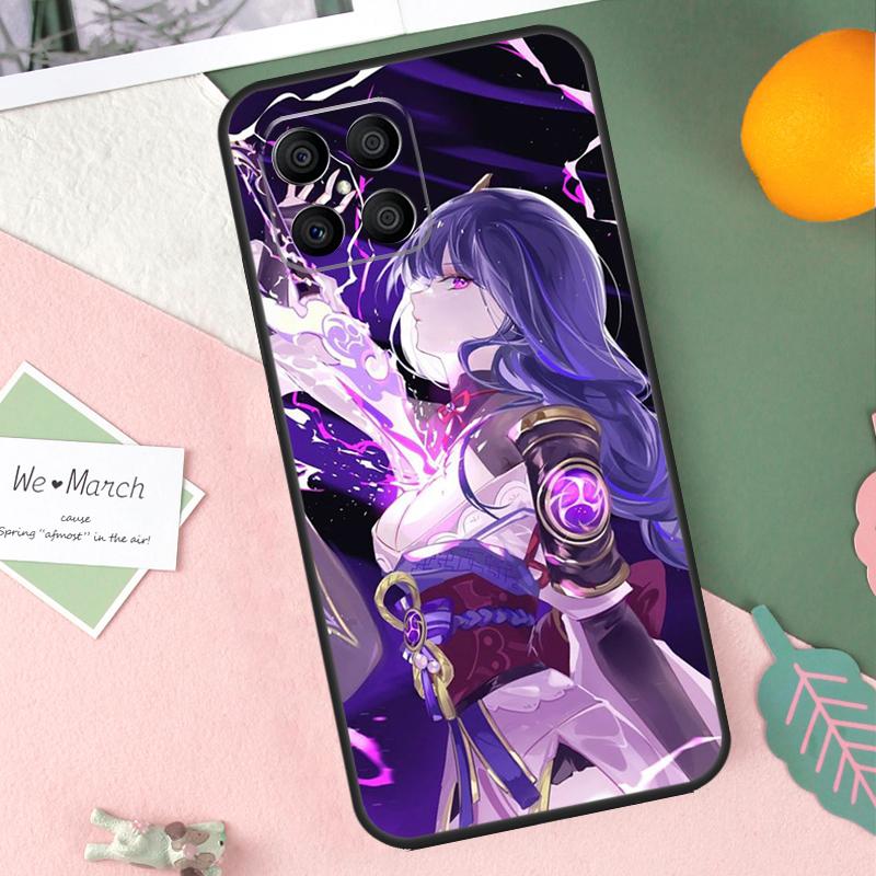 

Кейс Raiden Shogun Genshin Impact Для Honor 200 Pro 50 70 90 Lite X9b X9a X8b X8a X8 X9 X9c Honor Magic 7 5 6 Pro Чехол Honor Magic6 Pro