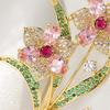 Exquisite Sparkling   Flower Pearl Brooches For Women Clothing Coat Jewelry Accessries Gifts
