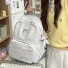 Schoolbag New Cute Bow Backpack Female Student School Bag High School Student Large Capacity Lightweight Campus Backpack