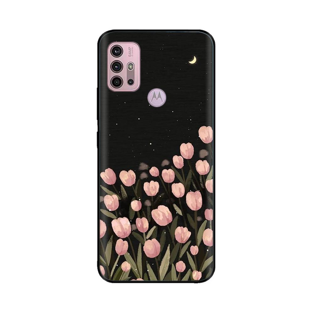 For Motorola Moto G20 Case XT2128-1 XT2128-2 Cover Cute Cartoon Painted Soft Silicone Phone Case For Moto G10 G30 G20 G60 Capa