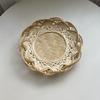 Round Wicker Bread Basket Home Organizer Bamboo Woven Basket Decorative Serving Tray  Living room