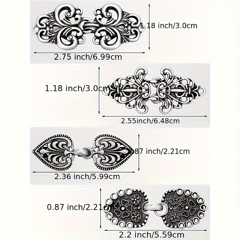 4 Stück Vintage Pullover-Clips mit rutschfestem Griff - Perfekt für Schals, Strickjacken & Hemdkragen Reißverschlüsse zum Nähen Großhandel Pullover-Schal-Clips