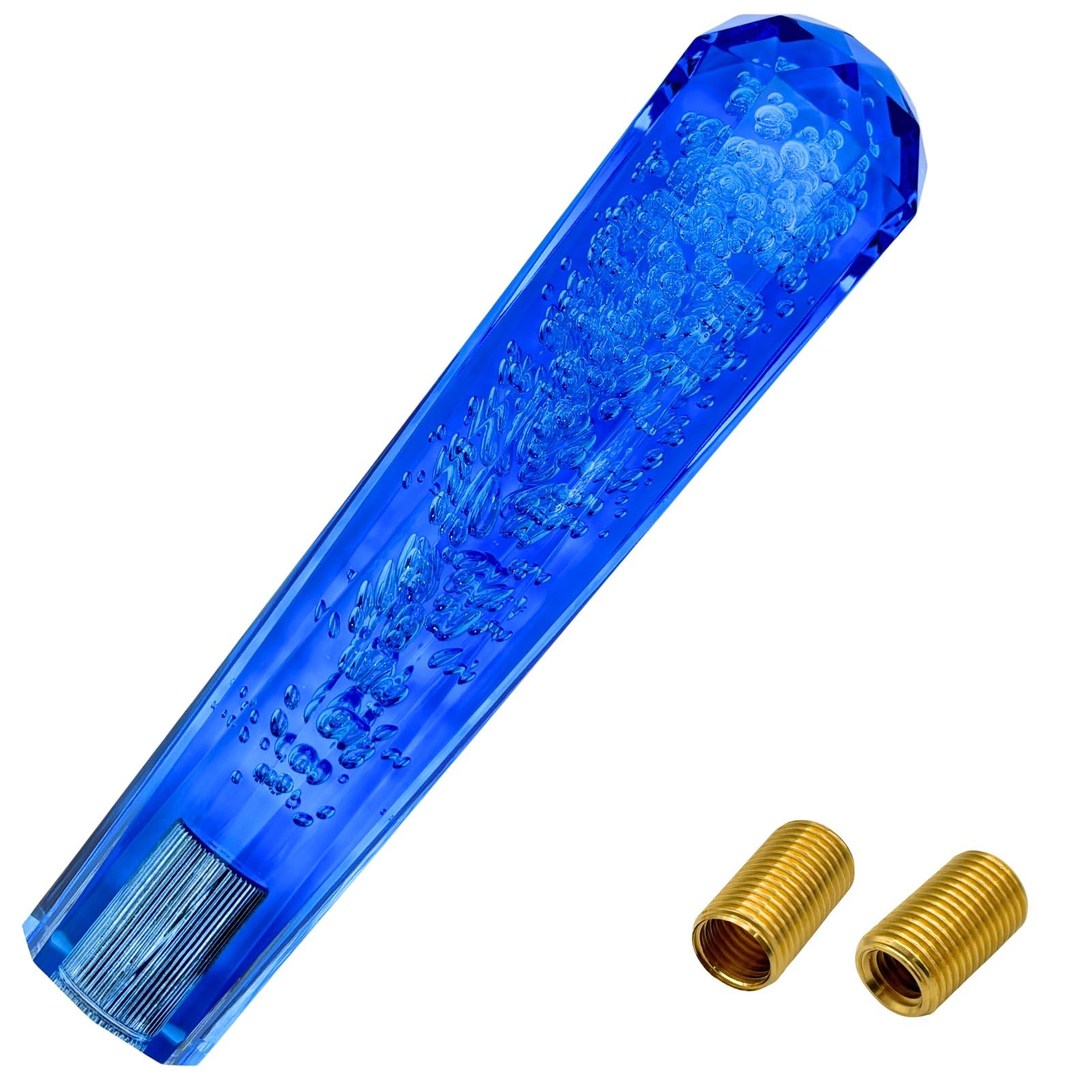 

MARUHADO Crystal Shift Knob Octagon Universal Truck Shift Lever with Conversion Adapter M8 M10 M12 P1.25 MT Blue 20cm 20cm синий