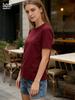 Women Tshirt O-neck Solid Summer Tops Korean Fashion Shirts Spring Summer T-shirts 2026 Summer White Tops Casual Short Sleeve