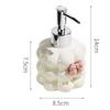 Floral soap dispenser hand washing liquid bottle bathroom shower gel press ceramic lotion shampoo bottle bathroom accessories