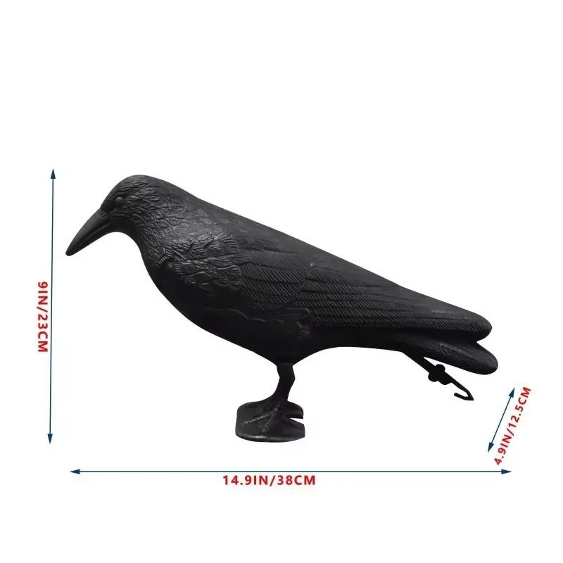 Simulation of Black Crows Driving Birds Pest Control Pigeon Driving Garden Outdoor Decoration Accessories
