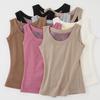 Thermal Vest Women Sexy Winter Clothing Sleeveless Body Vest Solid Slim Velvet Warm Tank Tops Crew Neck Thermo Underwear