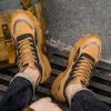 Men Work Shoes Autumn New Outdoor Non Slip Casual Platform Sneakers Height Increase Fashion Lace Up Wear-resistant Hiking Shoes