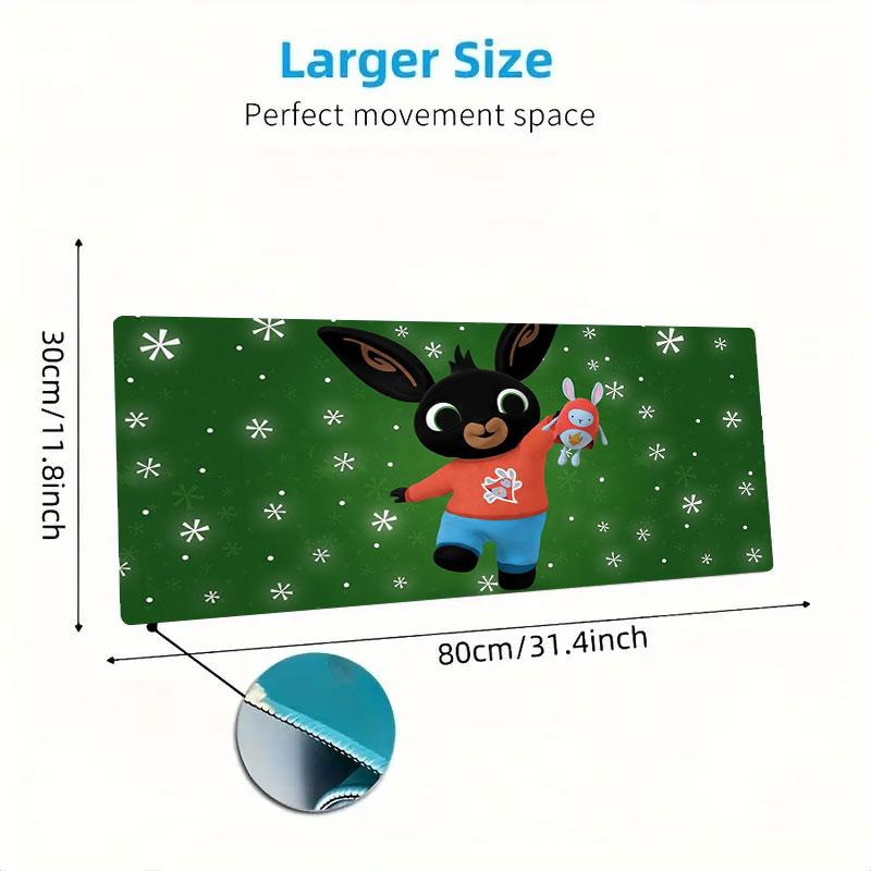 Bing Large Size Mouse Pad Large Gaming Table Cushion Non-slip Laptop Tablet Big Mousepad XXL Mat Mini PC Playmat With Lock Edge