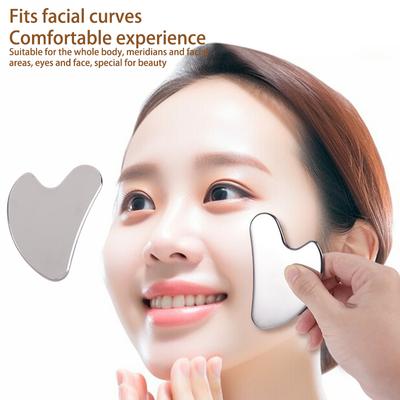 Face Guasha Scraper Stainless Steel Gua Sha Massager Body Neck Back Stress Relief Beauty Tool Skin Scraping Lymph Detox Massage'