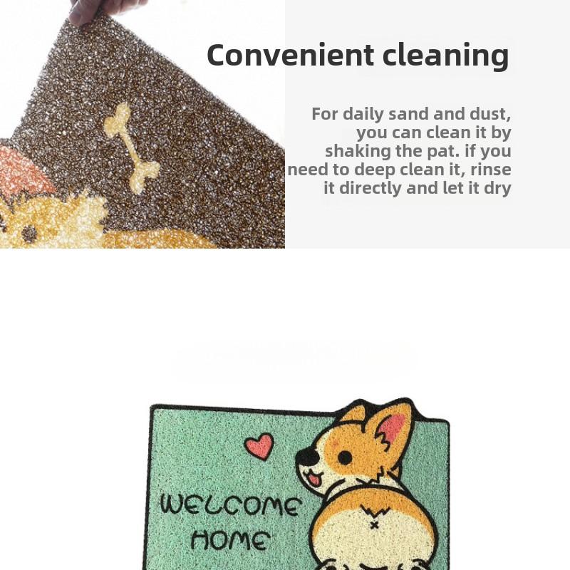 Cartoon Welcome Entrance Doormats Carpets Rugs for Home Bath Living Room Floor Stair Kitchen Hallway Non-Slip Cat Dog Pet Gamer