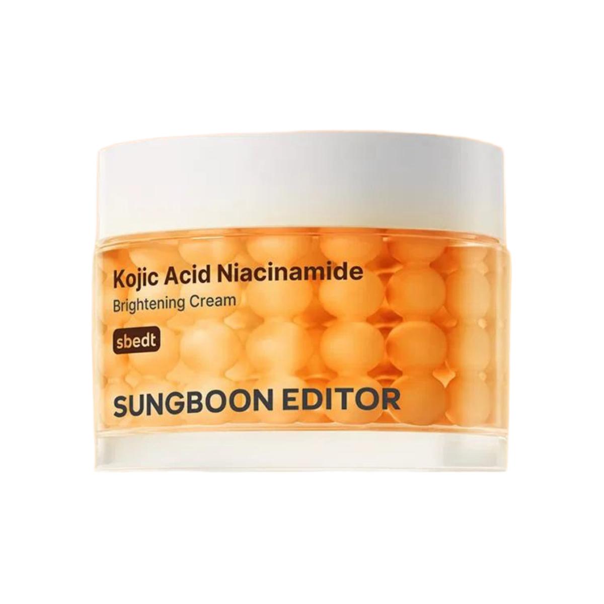 SUNGBOON EDITOR Kojisäure Niacinamid Aufhellende Kapselcreme Strahlkraft Feuchtigkeitsspendend 50ml Gesichtscreme K-Beauty