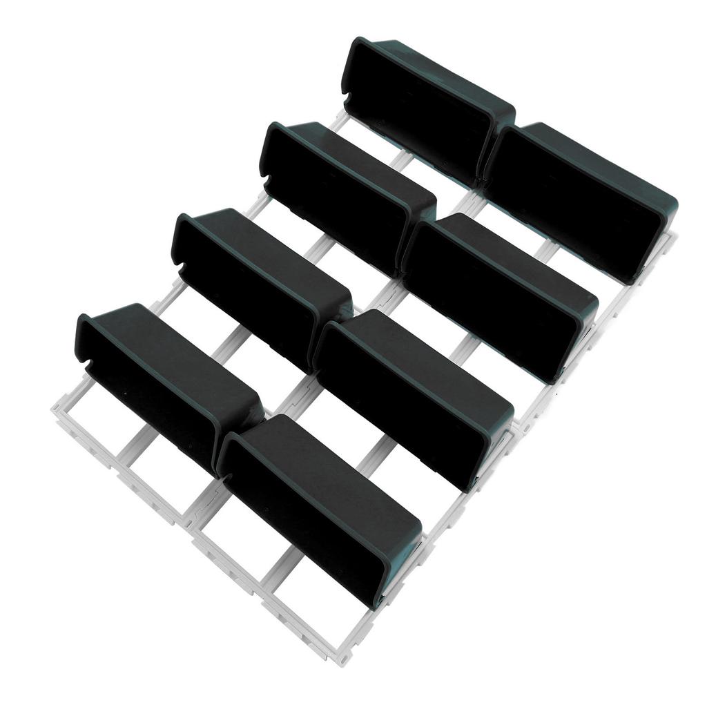 Vertical Wall Planter PP ABS Wall Mounted Hanging Raised Flower Beds for Balcony Patio Fence Porch