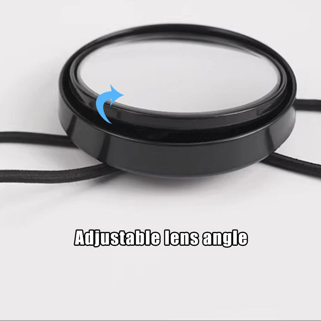 Diving Rearview Mirror Full Rear View Adjustable Strap Sidemounted Jackets Clip Small Swimming Mirror Easy to Use