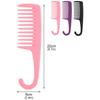 Black/Purple/Pink Barber Detangling Wide Tooth Hair Comb Hairdressing Styling Tool Shower Brush