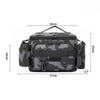 Adjustable Waist Pack for Fishing Waterproof Tackle Bag with Rod Holders - Splash Proof Lure Organizer Crossbody Storage -30°C Cold Proof