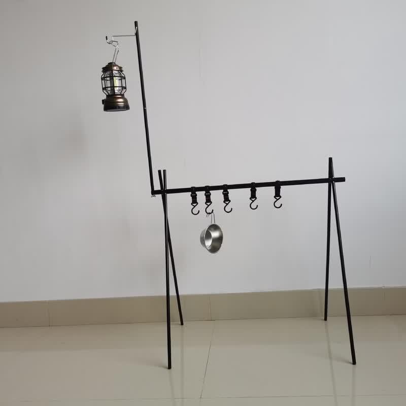 Outdoor Camping Storage Rack & Lamp Holder