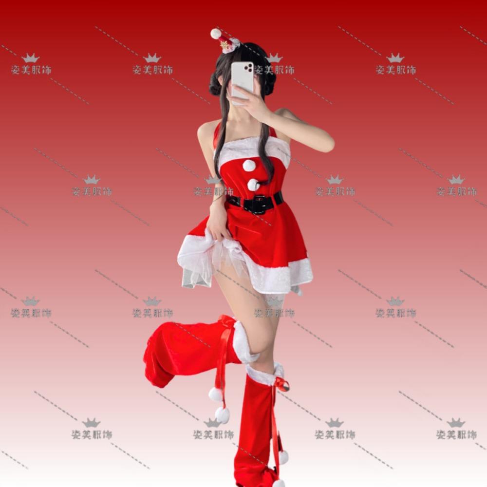 2024 New Christmas Clothing Christmas Uniform Set Cos Clothing Christmas Costume Full Set Santa Claus Halloween