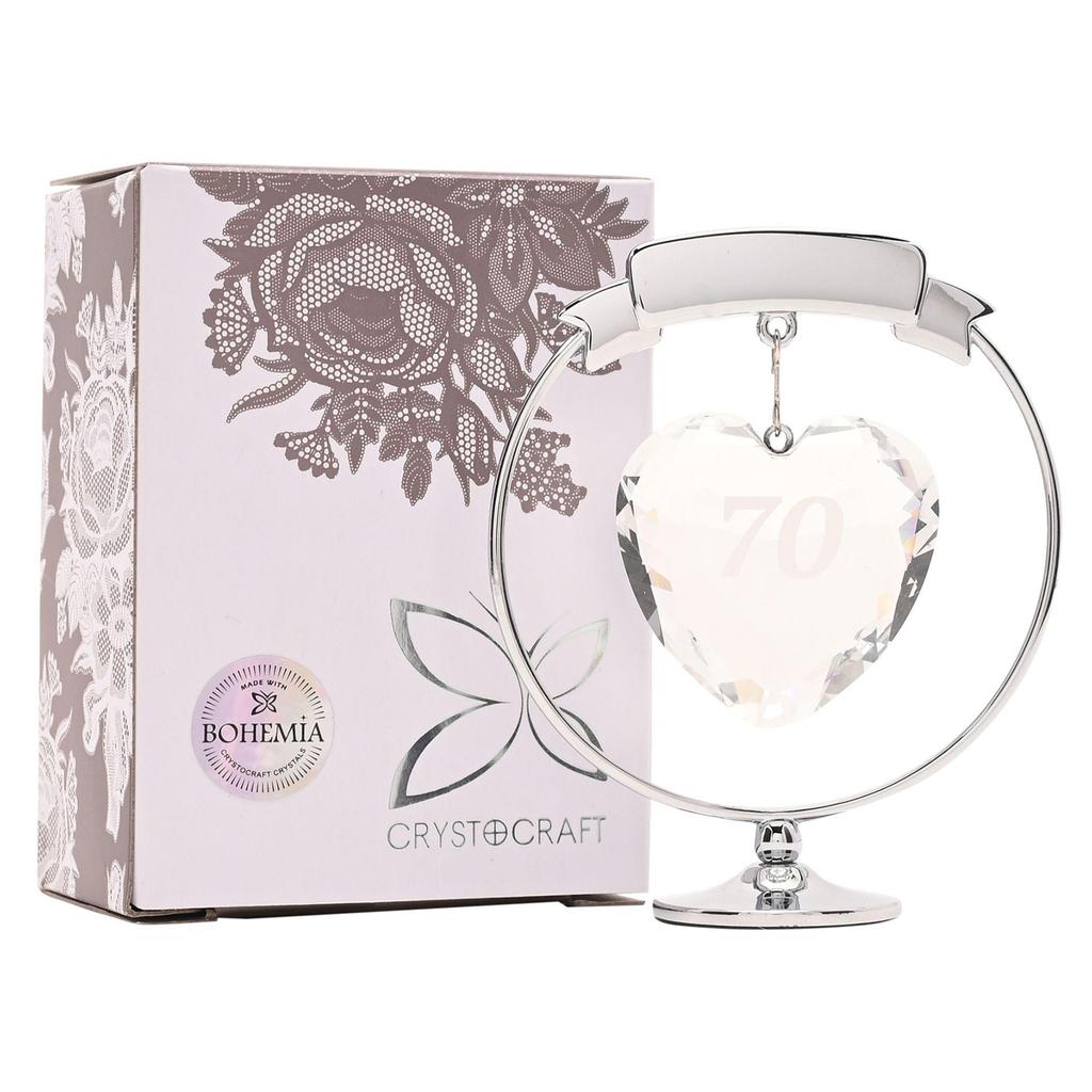 Crystocraft Cuore di Cristallo da Tavolo - 70