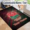 Custom Text Printed Rug England Rugby Non Slip Floor Carpet For Home Room Decor