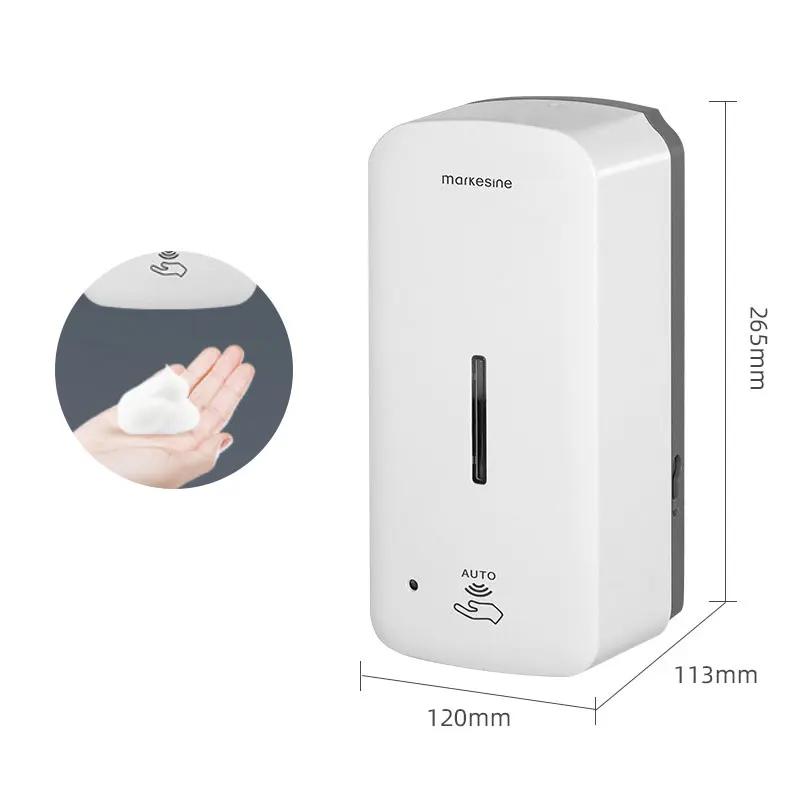 Inductive Automatic Soap Dispenser Wall Mounted Foam Hand Sanitizer Smart Soap Dispenser In Non Perforated Toilet Soap Dispenser
