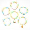 Easter Theme Polymer Clay Bead Bracelet Set of 6 Unique Designs Ornament for Holiday Celebrations and Daily Wear