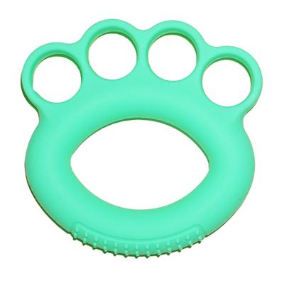 Anillo Entrenador de Agarre de Silicona Estirador de Dedos Flexible Fortalecedor de Ejercicios para Niños Estudiantes Entrenamiento de Manos Verde