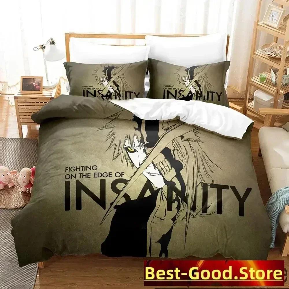 

Аниме Блич Куросаки Ичиго Постельный комплект Набивной Постельный комплект с наволочкой Пододеяльник для кровати Мягкое Королевское Кингсайз Постельное белье Дом 70x133cm 2pcs