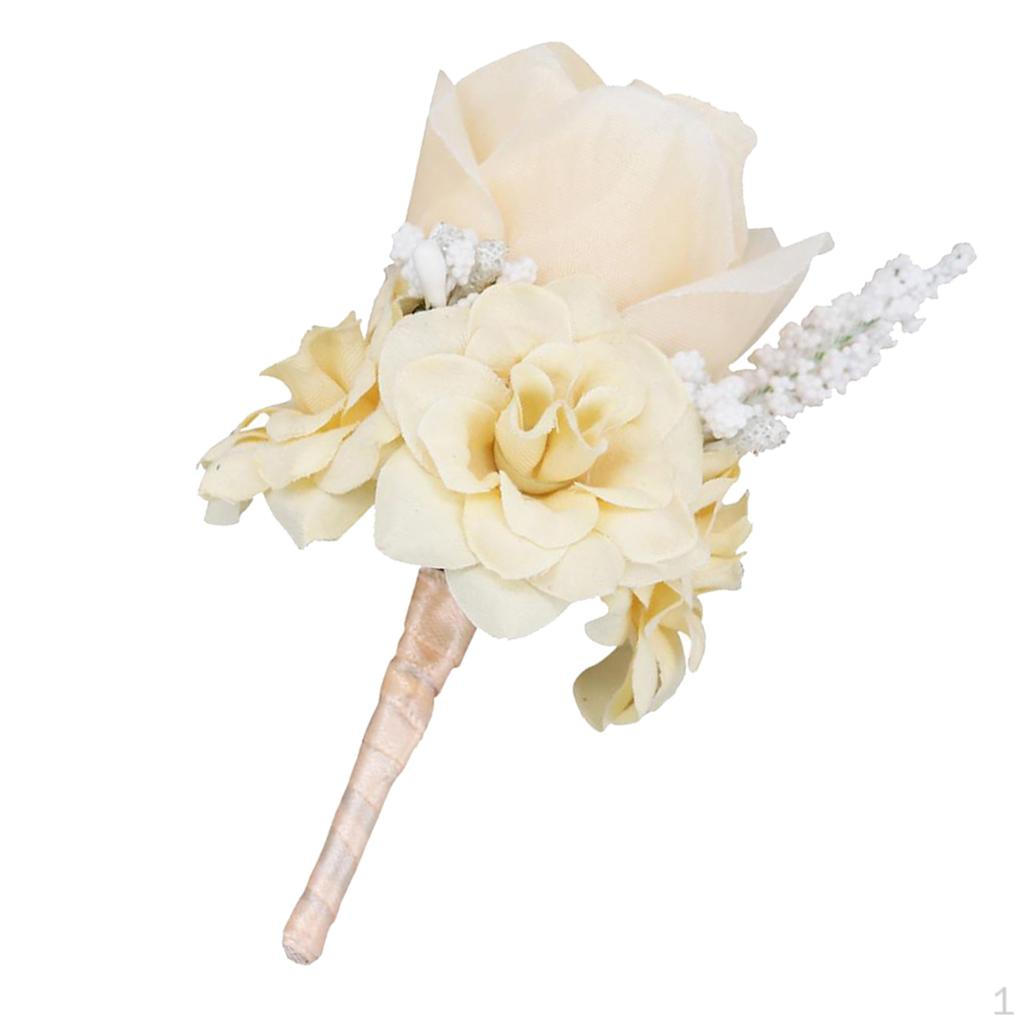 Flower Wedding Corsage Groom Bridal Boutonniere