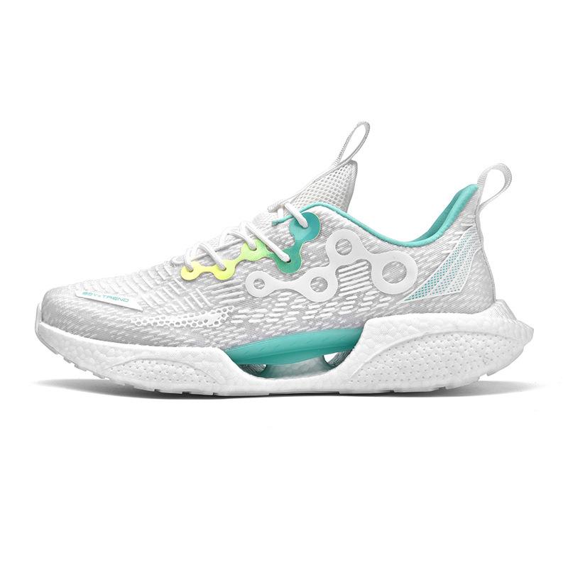 Мужская и женская дышащая повседневная спортивная обувь, уличная нескользящая обувь для бега, модная баскетбольная обувь 36 белый