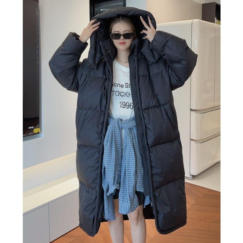 Winter Puff Soft Cotton Jacket for Women New Mid-length Over-the-knee Large Quilt Thickened Loose Jacket
