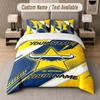 Custom Bedding Set North Queensland Cowboys Pattern, Print Name Text 1 Duvet Cover plus 2 Pillowcases Home Textile