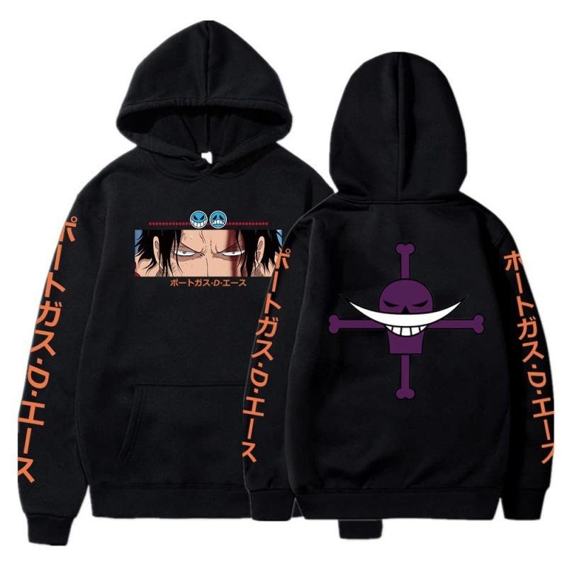 Ace, Anime Peripheral Print Sweater Spring And Autumn Men'S And Women'S Casual Long-Sleeved Hoodie Anime
