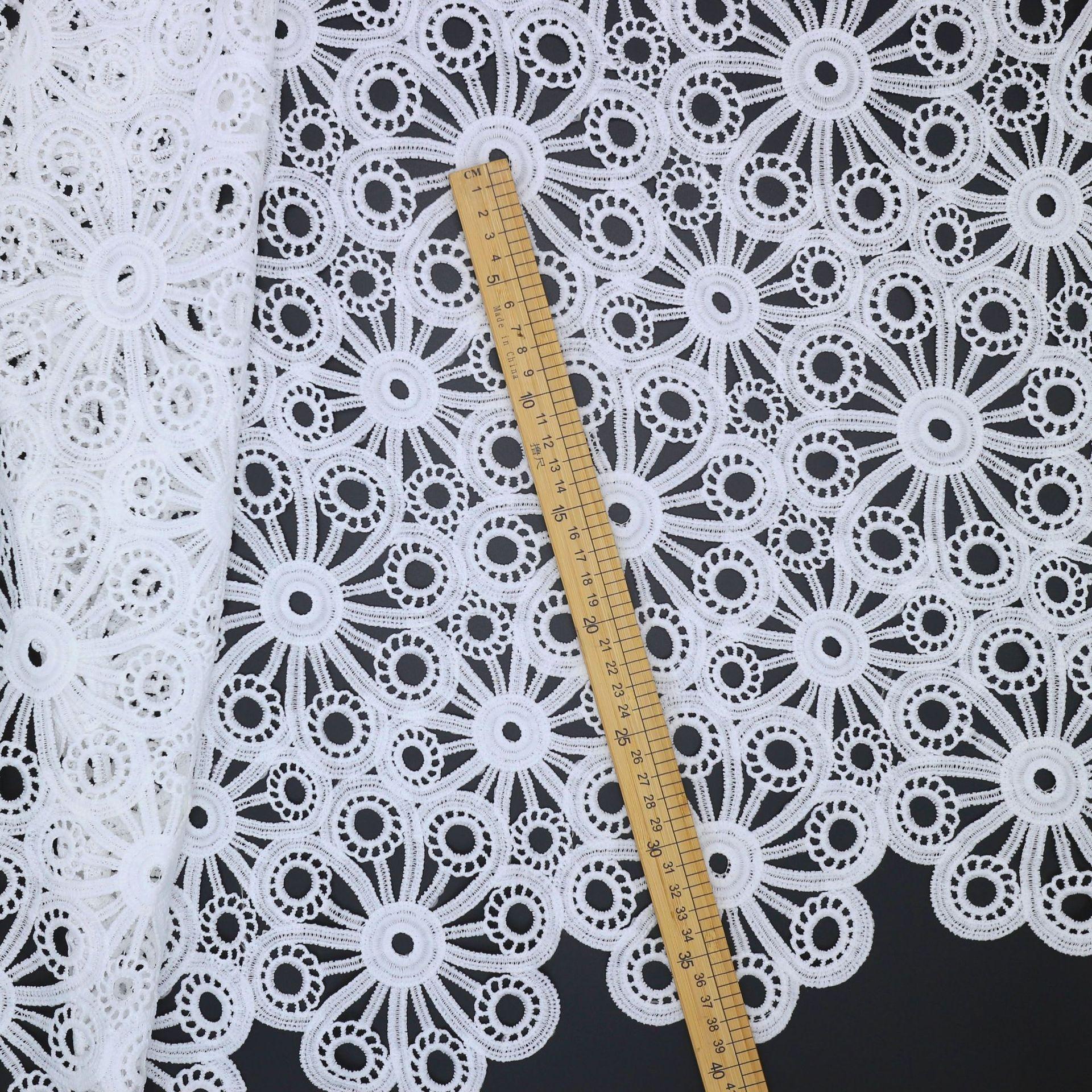 Clothing Accessories, New Milk Silk Lace Embroidery, Lace Embroidery, A Lot Of White Three-Dimensional Lace Lace