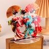 Japanese Geisha Statue Acrylic Lightweight Tabletop Ornament Creative Traditional Decor for Office Home Workspace Accent