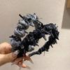 1PC Elegant and Gorgeous Rhinestone Bow Headband, Rhinestone Fabric Headband, Suitable for Women's Daily Life Wear