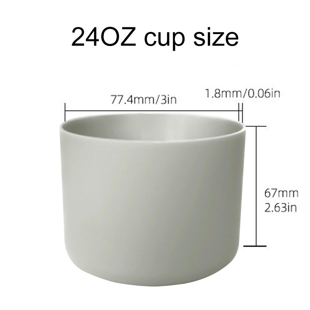 Silikon Wasserflaschenschutz für Owala 24oz 32oz 40oz Rutschfeste Schutzhülle Bodenstoßfänger Flaschendichtring Silikonstopfen