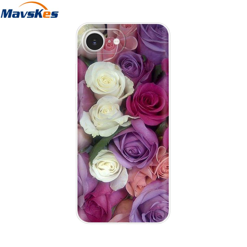 For iPhone 16e Case For Apple iPhone 16e Case Luxury Clear Painted Cover Case For iPhone 16e 16 E Coque Protective Cover Fundas