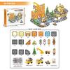 Digou Ice & Snow Park Diamond Pattern Magnetic Building Blocks for Kids