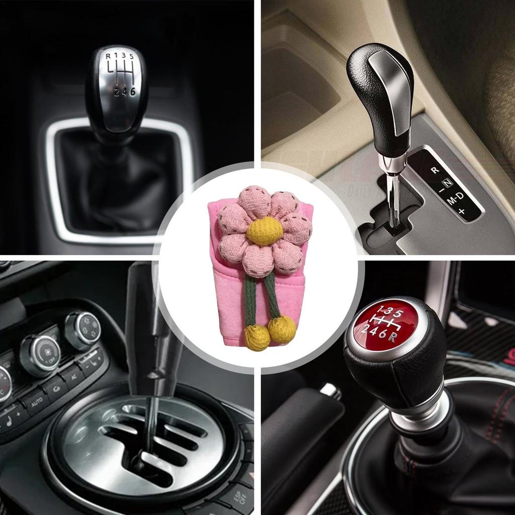 Floral Gear Shift Cover,Floral Gear Shift Knob Cover,Gear Shift Knob Cover,Car Shift Knob Cover