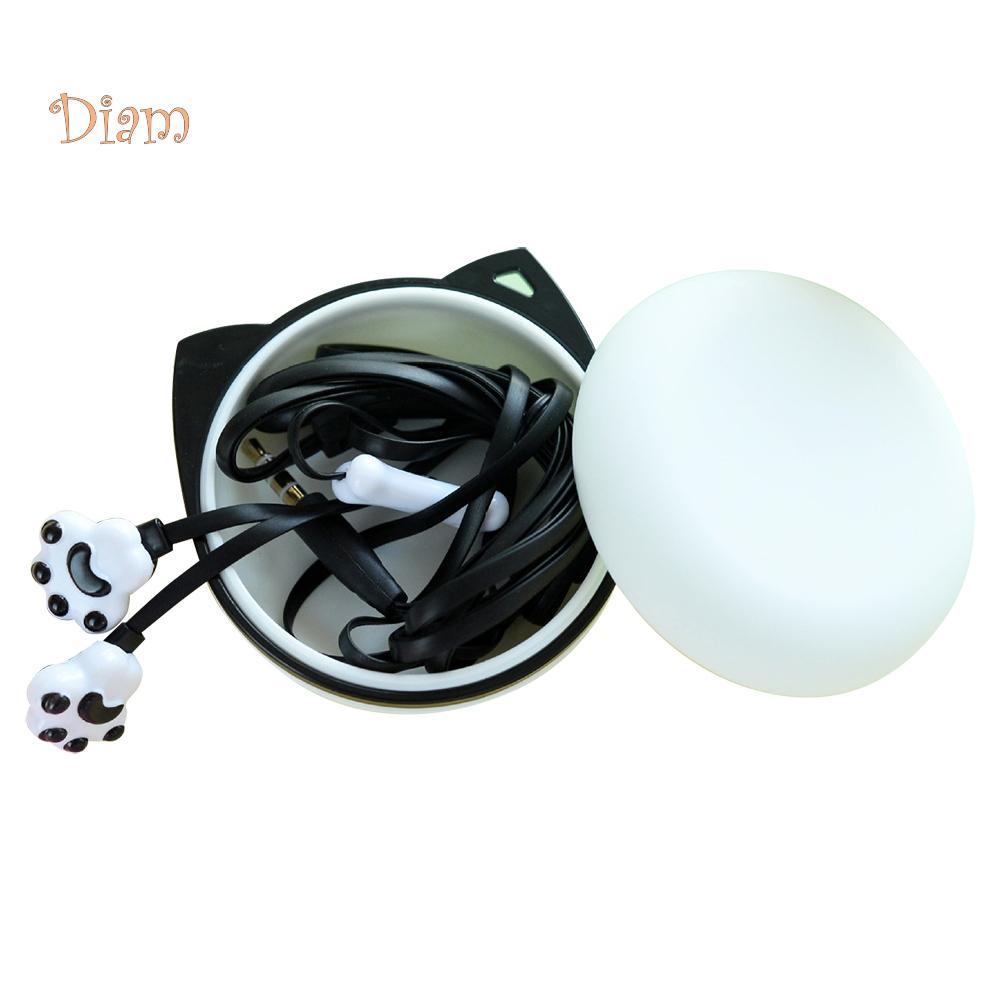 SP Cute Cat Claw 3.5mm Jack Wired In-ear Phone Earphones Headphone
