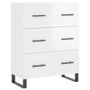 VidaXL Buffet High-Gloss White 69.5x34x90 Cm Engineered Wood 827878
