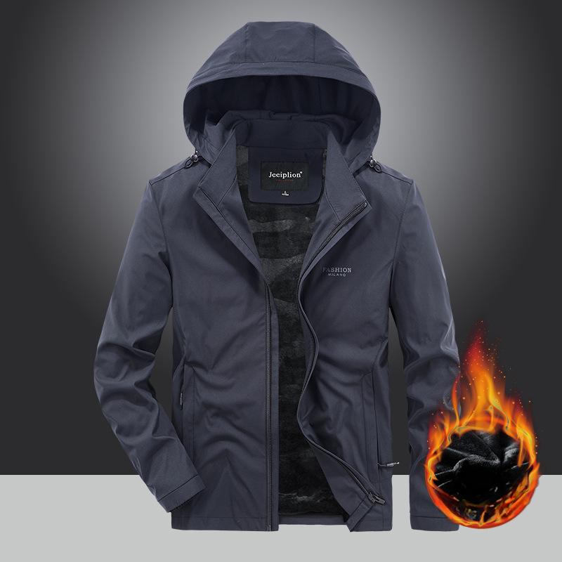 Мужская осенне-зимняя новая бархатная хлопковая куртка мужская молодежная повседневная — фото 3