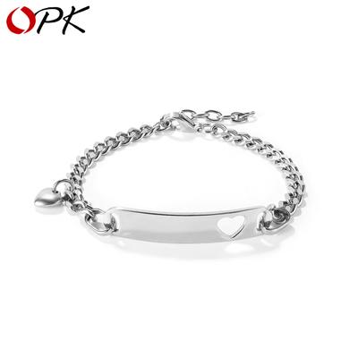 Stainless Steel Hollow Love Bracelet Girl