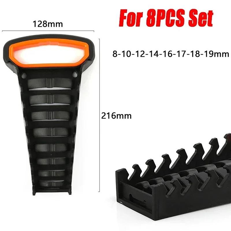 Plastic Wrench Organizer Tray Sockets Storage Tools Rack Sorter Standard Spanner Holders Wrench Holder Wrench Storage Rack