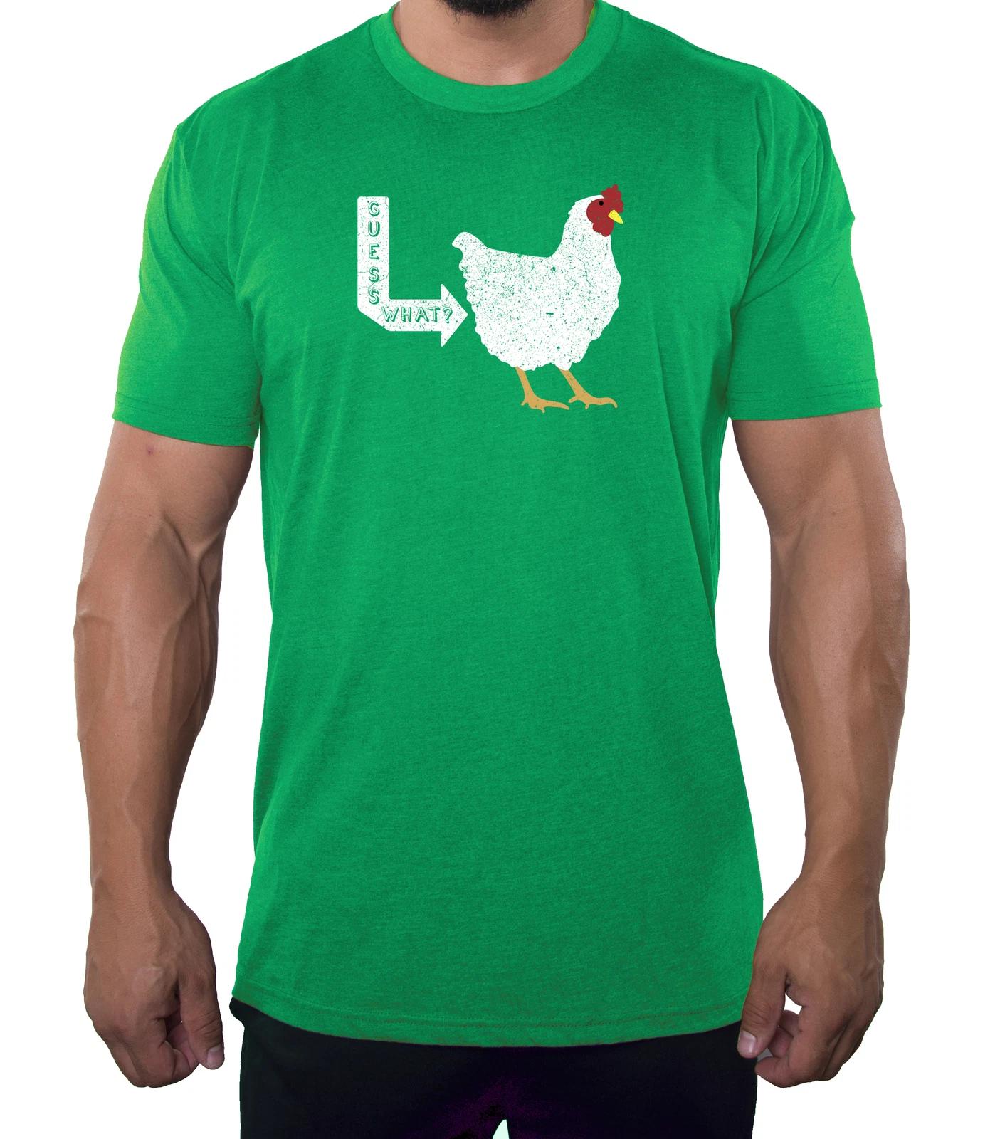 Guess What, Chicken Butt Men s T-Shirts, Funny Graphic Tees M