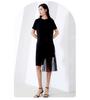 Little Black Dress Summer Solid Color Slimming Temperament Commuter Women's Dress