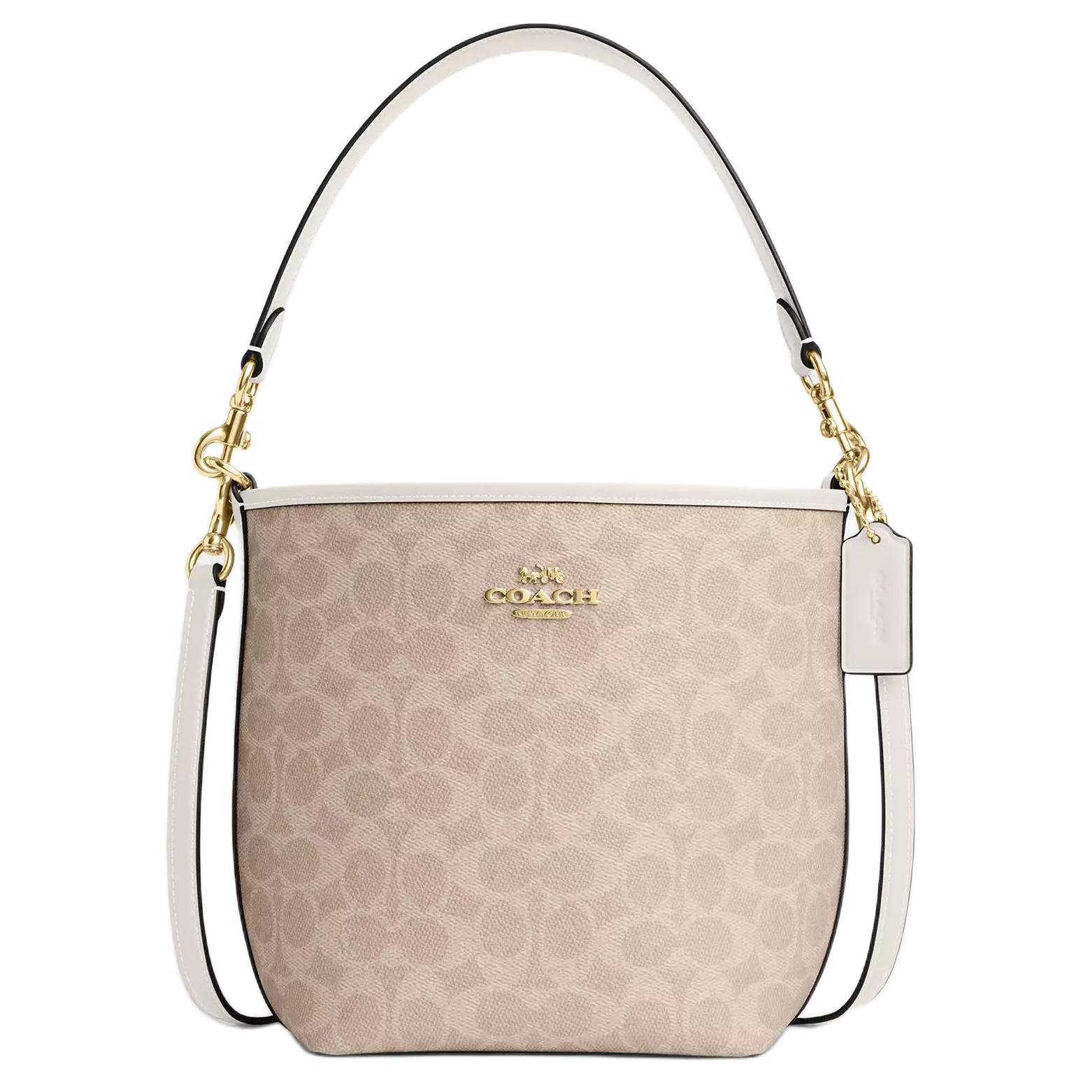Coach Women Signature Canvas Crossbody Bag Lightweight Daily Purse CT800-IMXDM Basic Set (Bag+Dust Bag)