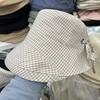 Spring and Summer New Plaid Temperament Fisherman Hat Children's Sunshade Sunscreen Versatile Basin Hat UV Protection Bucket Hat