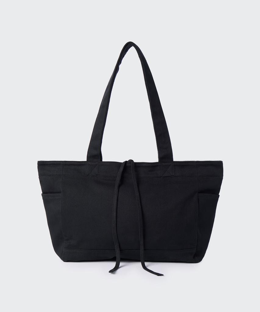 Musinsa Standard Woman Women'S Washed Cotton Shoulder Bag [Black]